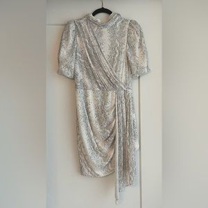 SAYLOR Luella Puff Sleeve Sequin Dress